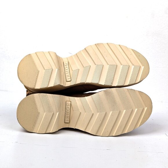 Sorel Women Hi-Line Heel Chelsea Brown Leather Waterproof Ankle Boots size 8.5 - Picture 8 of 9